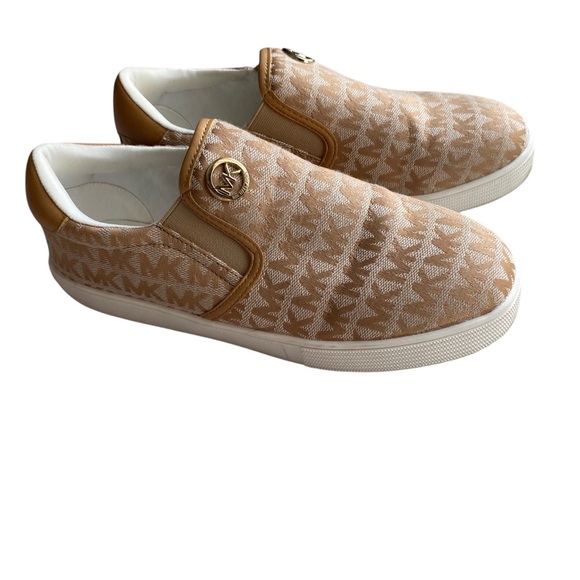Michael Kors Tan Slip-On Sneakers - Picture 4 of 8